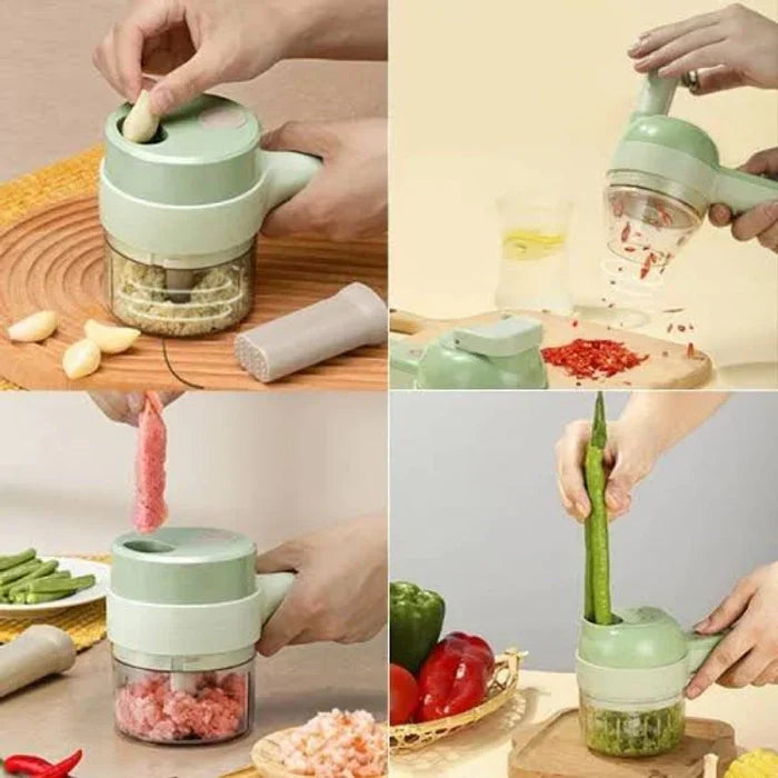 3 in 1 Handheld Electric Vegetable Cutter Set