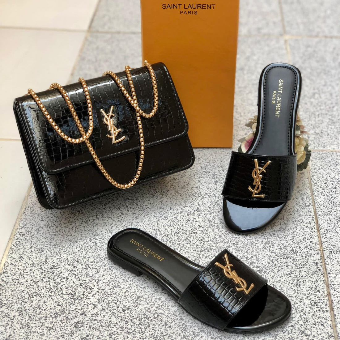 Branded heels & bag Combo Set