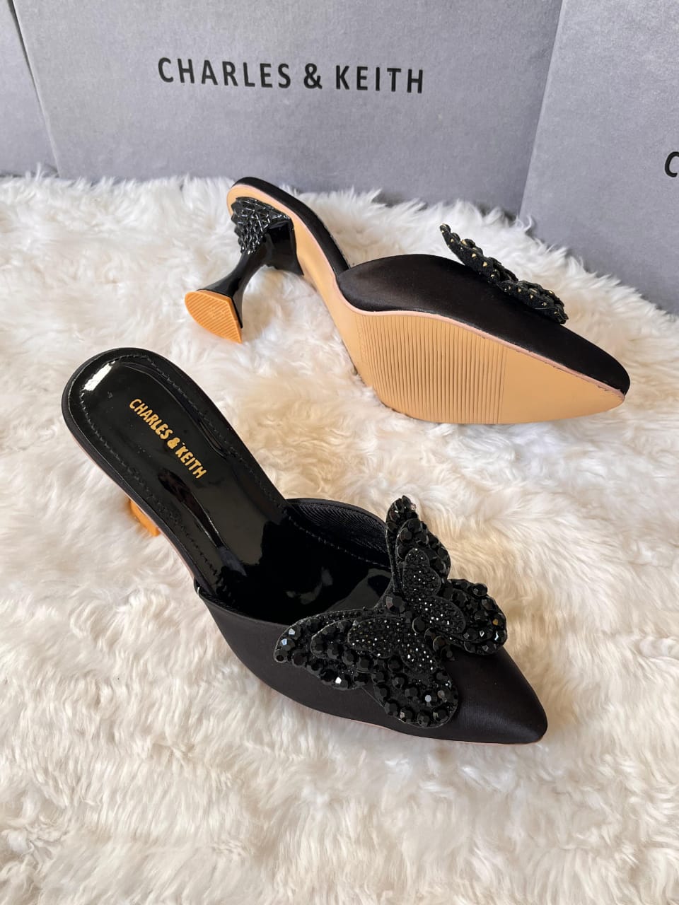 Butterfly  Charles& Keith branded heels